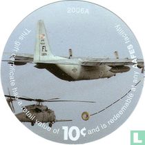 AAFES 10c 2006A Military Picture Pog Gift Certificate 8F101