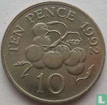 Guernsey 10 pence 1992