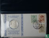 Italië 1975 - 500ste geboortedag Michelangelo (Numisbrief)