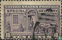 Messenger on the motorcycle