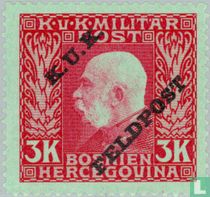 Franz Joseph I, avec surcharge