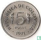 Colombia 5 pesos 1971 "6th Pan-American Games in Cali"