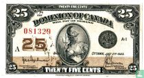 Canada, 25 cent 1923