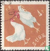 Roosters and hens