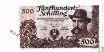 Österreich 500 Schilling 1953 (Muster)