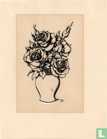 Anton Pieck dessin Original pour l'illustration de "Il n'effectue pas de route à l'extérieur"