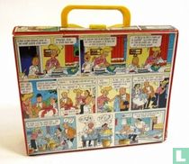 Valise Suske et Wiske contenant 29 barres de chocolat Suske et Wiske