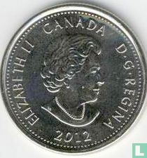 Canada 25 cents 2012 (colourless) "Bicentenary War of 1812 - Tecumseh"