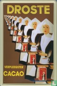 Droste Cacao verpleegster - Reclamebord van blik