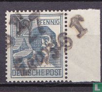 Hand stamp overprint