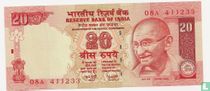 India 20 Rupees 2006