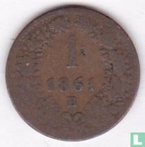 Oostenrijk 1 kreuzer 1861 (B)