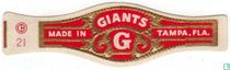 G Giants - Made in - Tampa, Fla.