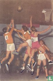 Basketballwedstrijd Nederland-Luxemburg