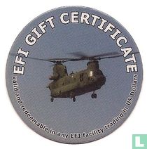 EFI 5c 2004 Military Picture Pog Gift Certificate 1EFI5B 