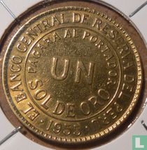 Pérou 1 sol de oro 1955