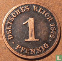 Empire allemand 1 pfennig 1876 (C)