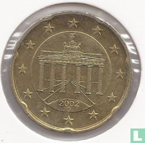 Allemagne 20 cent 2002 (D)