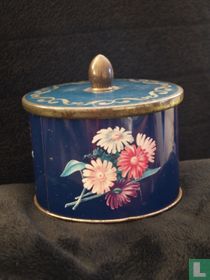 Blauw gebloemd margrieten