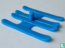 Doppelte Ski (blau)