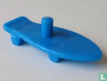 Planche à roulettes avec le point pointu (bleu)
