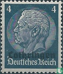 Hindenburg with overprint