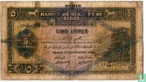 Syria 5 Livres 1939