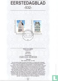 Delft blue KLM houses