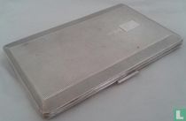 Heavy silver plated Art Deco cigarette box
