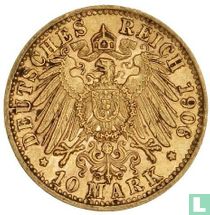 Württemberg 10 mark 1906
