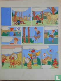 originele inkleuring Jerom De gouden tomahawk 