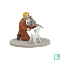 Tintin tenant la Licorne