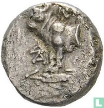 Bithynie, Kalchedon. AR11 Hemidrachme milieu 4e BC