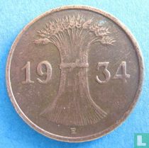 Deutsches Reich 1 Reichspfennig 1934 (E)