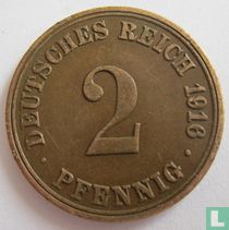 Duitse Rijk 2 pfennig 1916 (A) kopen