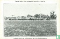 Tansport von Wolle von der Farm nach der Eisenbahn-station