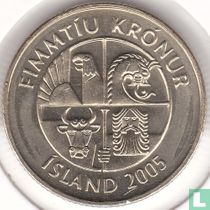 Islande 50 krónur 2005 acheter