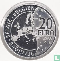 Belgium 20 euro 2007 (PROOF) "100th anniversary of the birth of Georges Remi alias Hergé"