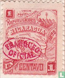 Map, with overprint