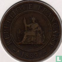 Frans Indochina 1 centime 1889