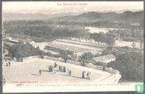 Pau, Nouvelle Terrasse de la Place Royale et Partie est de la Chaine des Pyrenees