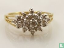 Gouden ring met briljant