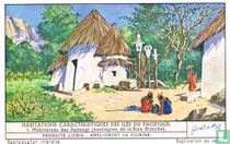 Habitations des Bainingi (montagnes de la Baie Blanche)
