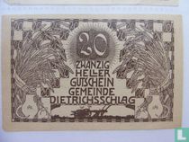 Dietrichsschlag 20 Heller 1920
