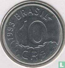 Brésil 10 cruzeiros reais 1993