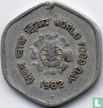 India 20 paise 1982 (Hyderabad) "FAO"