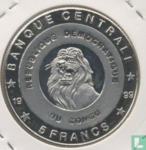 Congo-Kinshasa 5 francs 1999 (PROOF) "King Baudouin"