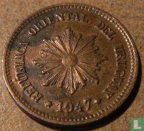 Uruguay 2 Centésimo 1947