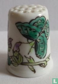 [Groene vlinders en bloemen]