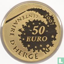 France 50 euro 2007 (PROOF) "100th anniversary of the birth of Georges Remi - alias Hergé"